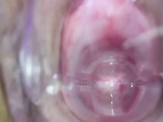 Pre-cum close-ups with a very thirsty animal